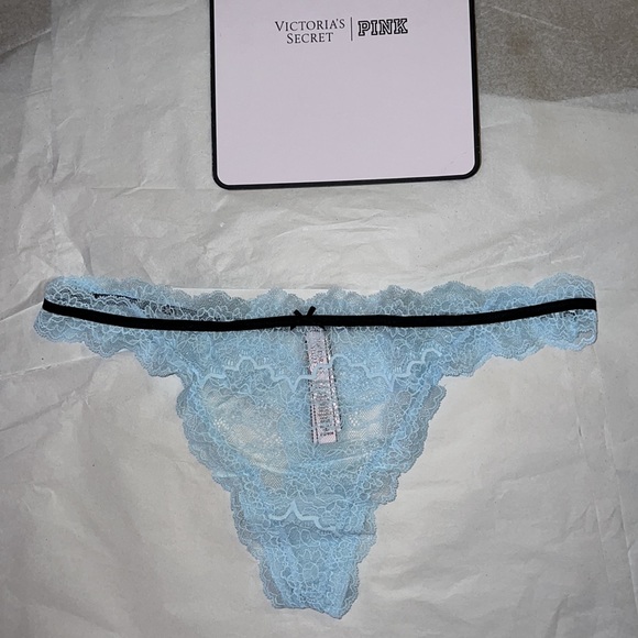 (XL) 2pcs Victoria's Secret Lace Trim THONG & CHEEKY Panties Dream Angels - Picture 3 of 14